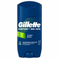 Gillette Comfort + Dri-Tech Clean Rush Men's Antiperspirant & Deodorant Stick