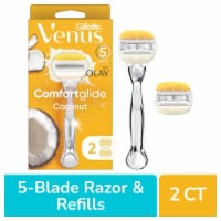 Gillette Venus Comfortglide plus Olay Coconut Women's Razors Handle and Cartridges