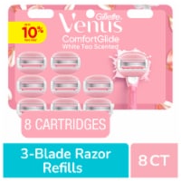 Venus ComfortGlide White Tea Women's Razor Blades, with Built-in Shave Gel Bars Perspective: Main