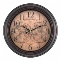 Equity by La Crosse World Map Wall Clock