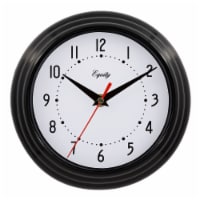 Equity Basics Analog Quartz Wall Clock - Black