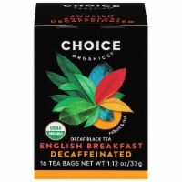Choice Organics Decaffeinated English Breakfast Tea Bags