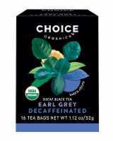 Choice Organics Decaffeinated Earl Grey Tea Bags