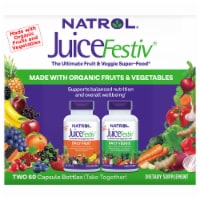 Natrol JuiceFestiv Daily Fruit & Daily Veggie Capsules (2 Pack)