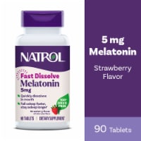 Natrol® Melatonin Sleep Aid Supplement Strawberry Flavored Fast Dissolve Tablets