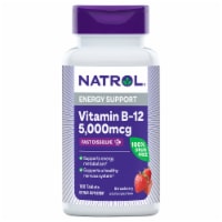 Natrol Vitamin B-12 Energy Support Strawberry Fast Dissolve Tablets 5000 mcg