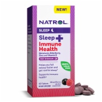Natrol® Sleep + Immune Health Sleep Aid Supplement Mixed Berry Flavored Fast Dissolve Tablets Perspective: Main