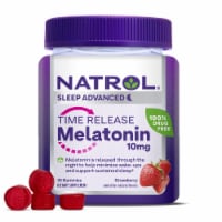 Natrol® Sleep Advanced Melatonin Strawberry Time Release Gummies 10 mg Perspective: Main