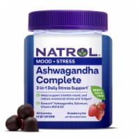 Natrol® Mood and Stress Ashwagandha Complete Strawberry Gummies Perspective: Main