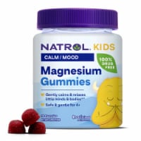 Natrol® Kids Calm and Mood Magnesium Raspberry Gummies Perspective: Main