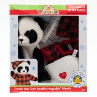 Build-A-Bear Workshop Puppy With Plaid Shirt Plush Set Perspective: Main