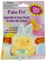 DanDee Palm Pet® Chick Plush - Yellow/Green Perspective: front