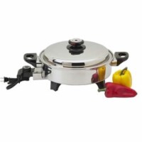 Precise Heat KTOILCORE Precise Heat 3-1/2qt Surgical Stainless Steel Oil Core Skillet
