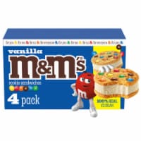 M&M's Vanilla Ice Cream Cookie Sandwiches