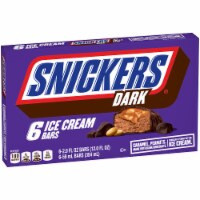 Snickers Dark Chocolate Ice Cream Bars 6 Count Perspective: Main