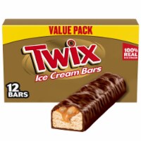 TWIX Vanilla Ice Cream Bars Caramel Chocolate Cookie Bar Individually Wrapped Perspective: Main