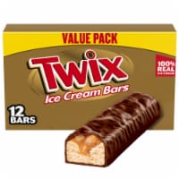 TWIX Vanilla Ice Cream Bars Caramel Chocolate Cookie Bar Individually Wrapped Perspective: Main