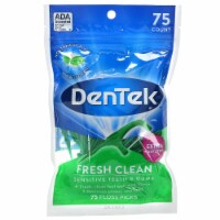 DenTek Fresh Clean Floss Picks Long Lasting Mint 75 ea Perspective: Main