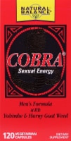 Natural Balance Cobra Sexual Energy Vegetarian Capsules, 120 ct - Jay C  Food Stores