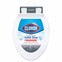 Clorox™ Antimicrobial Elongated Plastic Beveled Toilet Seat