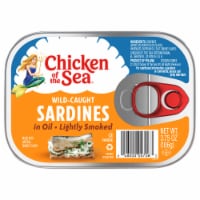 Chicken of the Sea Wild-Caught Sardines in Oil Lightly Smoked