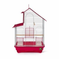 House Style Bird Cage - Red