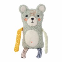 Manhattan Pet Toy Squinkles Sam the Bear Sherpa-Style Soft Squeaker Dog Toy