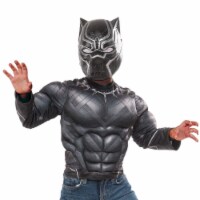 Marvel Captain America Black Panther size 4-6 Muscle Chest Shirt Costume Rubie's