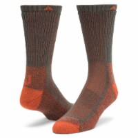 Wigwam Cool Lite Hiker Crew Sock - Charcoal/Orange Perspective: Main