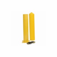 Sim Supply Bollard,5 ,36 In. H,Yellow 1743PS