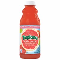 Tropicana® Ruby Red Grapefruit 100% Juice Bottle Perspective: Main