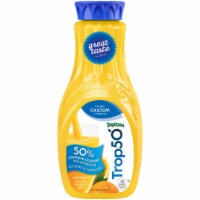 Tropicana Trop50 Orange Juice No Pulp with Calcium + Vitamin D 52 oz Bottle Perspective: Main