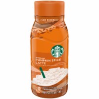 Starbucks Pumpkin Spice Latte Chilled Espresso Beverage Perspective: Main