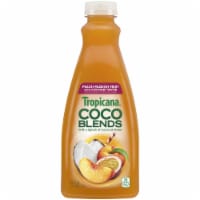 Tropicana Coco Blends Peach Passion Fruit with Coconut Water Beverage Perspective: Main