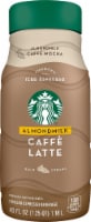 Starbucks Caffe Latte Almond Milk Chilled Espresso Coffee Beverage Perspective: Main