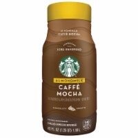 Starbucks Caffe Mocha Almond Milk Chilled Espresso Coffee Beverage 40 oz Bottle Perspective: Main