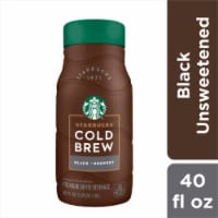 Starbucks® Premium Unsweet Cold Brew Black Iced Coffee Carton Perspective: Main
