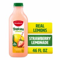 Tropicana Strawberry Lemonade Made With Real Lemons Perspective: Main