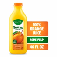 Tropicana Pure Premium Original Some Pulp No Sugar Added 100% Orange Juice Perspective: Main