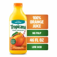 Tropicana Pure Premium Original No Pulp No Sugar Added Low Acid 100% Orange Juice Perspective: Main