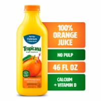 Tropicana Pure Premium Original No Pulp No Sugar Added Calcium And Vitamin D 100% Orange Juice Perspective: Main