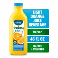 Tropicana Light Orange Juice Beverage, No Pulp, Calcium and Vitamin D Perspective: Main
