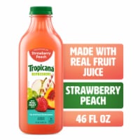 Tropicana Refreshers Strawberry Peach Juice Drink With Real Fruit Juice Perspective: Main