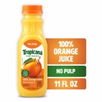 Tropicana Pure Premium Original No Pulp No Sugar Added Single Serve 100% Orange Juice Perspective: Main