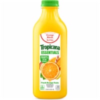 Tropicana Essentials Flavored Orange Juice Beverage Blend With Other Fruit, No Pulp 46 fl oz Bottle Perspective: Main