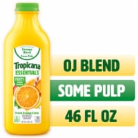 Tropicana Essentials Flavored Orange Juice Beverage Blend With Other Fruit, Some Pulp, 46 fl oz Perspective: Main