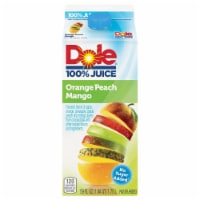 Dole 100% Orange Peach Mango Juice Perspective: Main