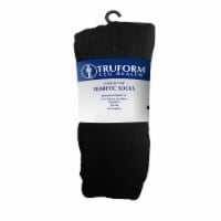 Truform Leg Health Loose Fit Top Diabetic Socks - 3 pk - Black
