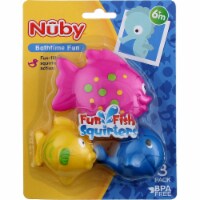 Nuby Fun Fish Squirters, 6m+, 3 Ct