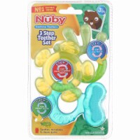 Nuby 3 Stage Teether Set, 3m+, 3 Ct